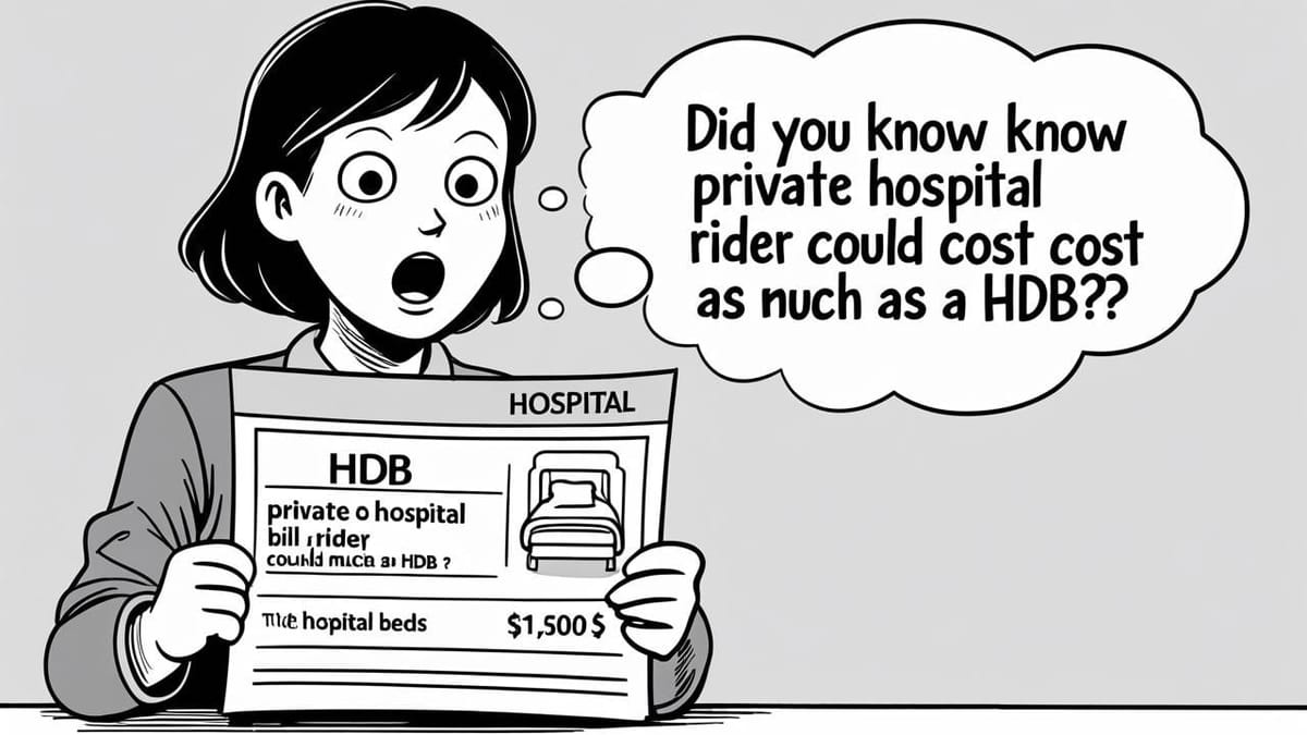 Did you know private hospital rider could cost as much as a HDB?