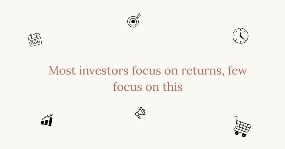 Most investors focus on returns, few focus on this